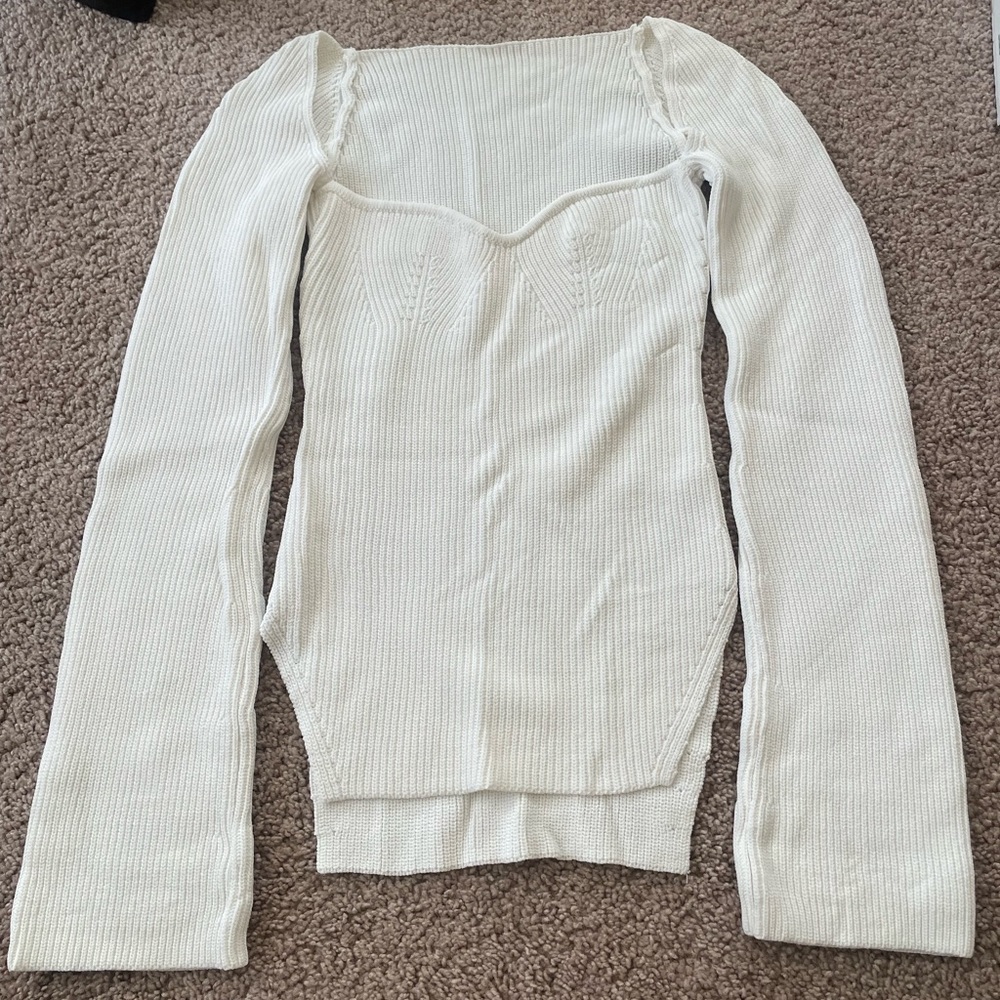 Bell Sleeve Knit Top